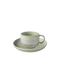 Like. By Villeroy & Boch Tasse »Kaffeetasse mit Untertasse Perlemor Alga 190 ml grün« in grün