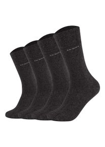 Camano Sneakersocken »Socken 4er Pack« in grau, Größe 47-49