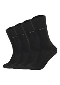 Camano Sneakersocken »Socken 4er Pack« in schwarz, Größe 47-49