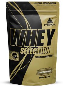 Peak Performance Whey Selection, 900 g Beutel, Salted Caramel