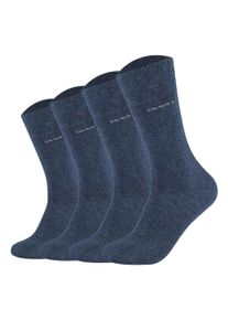 Camano Sneakersocken »Socken 4er Pack« in blau, Größe 39-42