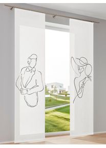 HEINE HOME Schiebegardine Klettband 1 Stk. tlg.