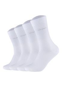 Camano Sneakersocken »Socken 4er Pack« in weiß, Größe 43-46