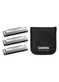 Cascha Blues Harmonica Set (3-Pack) Harmonica Richter