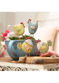 Hühnerbande "Farbenpracht", 4er Set