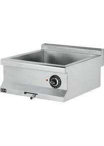 climahosteleria Baño María Capacidad 1-GN1/1 + 2-GN1/4 (no incluidas) 3 kW 600x635x285h mm EMP6SE020 Línea 600 Estambul