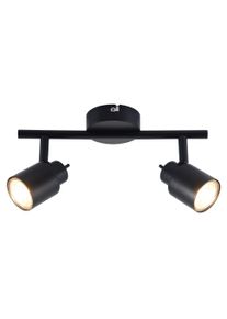 Brilliant Andres Ceiling Light LED black, 2-light sources