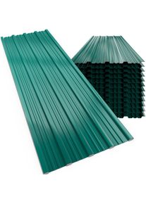 Gardebruk Trapezium Dakplaten 28 Stuks Groen 110x46cm