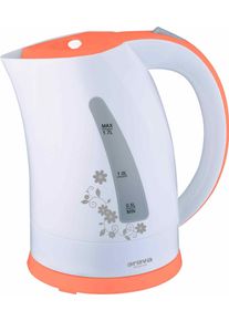 Orava VK-3417 P rýchlovarná kanvica, 2000 W, 1.7 l, automatické vypnutie, biela / oranžová