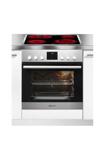 Bauknecht , Elektro-Herd-Set »HIR4 EP8V PT« Pyrolyse-Selbstreinigung , edelstahlfarben , Glaskeramik-Kochfeld