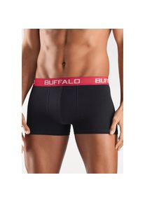 Buffalo, Herren, Boxer &raquo;Boxershorts f&uuml;r Herren&laquo; Packung, 4 Stk. aus Baumwoll-Mix, schwarz, grau-meliert, 4 Stk., M -4 Stk., schwarz, grau-meliert, 
