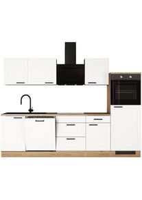 Flex-Well, K&uuml;che &raquo;ROMEO & JULIA, im Landhaus-Stil, Breite 280 cm&laquo; G-280-2327-000-JULIA, wahlweise mit E-Ger&auml;ten und Sp&uuml;le in edelstahl oder schwarz, 