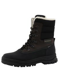 Romika , Damen , Winterstiefel Winterstiefel, Outdoorschuh mit ROMITEX-Membran , schwarz-mokka , 44 , 44 , Schnürstiefel mit gepolstertem Schaft