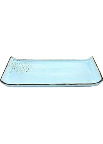 Creatable , Servierplatte »Nature Collection« Servier Set, 33x16,5 cm , hellblau