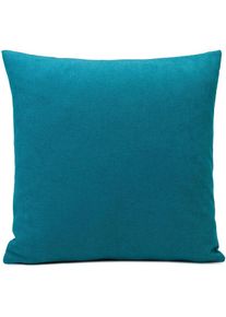 Gözze Gözze , Dekokissen »Darco Uni« 1 Stück, Maß: 45 x 45 cm, mit Füllung , petrol + unifarben , Obermaterial: 100% Polyester. Füllung: 100% Polyester ,...