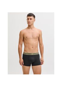 Jack & Jones Jack & Jones, Herren, Funktionsboxer &raquo;JACFLOWER aus Microfaserqualit&auml;t und schnelltrocknendem Material&laquo; Packung, 3 Stk. unifarben mit Farbeinsatz, 