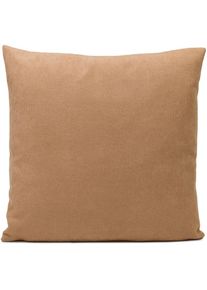 Gözze Gözze , Dekokissen »Darco Uni« 1 Stück, Maß: 45 x 45 cm, mit Füllung , caramel + unifarben , Obermaterial: 100% Polyester. Füllung: 100% Polyester...