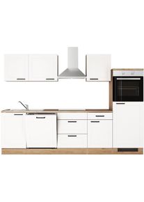 Flex-Well, K&uuml;che &raquo;ROMEO & JULIA, im Landhaus-Stil, Breite 280 cm&laquo; G-280-2320-016-JULIA, wahlweise mit E-Ger&auml;ten und Sp&uuml;le in edelstahl oder schwarz, 