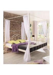 Home Affaire , Metallbett , cremeweiß + Produkt fällt nicht unter das ElektroG.