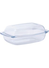 Van Well, Auflaufform Glas feuerfestes Glas, 4, 1 Liter, transparent, Glas, B/H/L/T: 34 cm x 22,5 cm, transparent