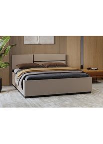 OTTO home, Bett &raquo;Cross, moderner Bettrahmen&laquo; Doppelbett in zwei Gr&ouml;ssen, stabiles Bettgestell, congo + congo-schwarz + congo, Liegefl&auml;che L&auml;nge Breite