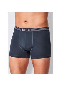 Mustang, Herren, Boxer 3 Stk., marine + wei&szlig; + rot, 3 Stk., 7 -3 Stk., marine + wei&szlig; + rot, Single-Jersey