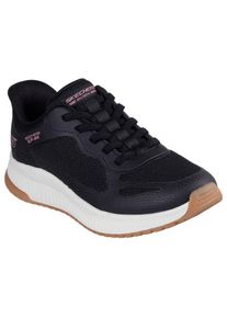 Skechers , Damen , Slip-On Sneaker »BOBS SQUAD 4« Slipper, Freizeitschuh, Halbschuh mit Memory Foam , schwarz weiß , 40 , 40 , Skechers Sneaker mit...