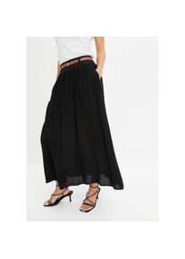 bonprix , Damen , Maxirock &raquo;Maxirock mit G&uuml;rtel (2-tlg.Set)&laquo; Set, 2, 2 Stk. Maxirock mit G&uuml;rtel (2-tlg.Set) , schwarz , 38 , 38 , Maxirock mit...