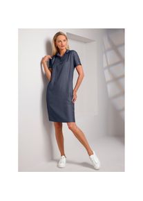 Heine , Damen , Shirtkleid »Kleid« Nahttasche , dark blue , Normalgrößen , 50 -Normalgrößen , 50 , gewebte Qualität