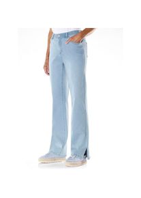 Classic Basics , Damen , Bequeme Jeans 1 tlg. , blue-bleached , Kurzgrößen , 23 -Kurzgrößen , 23 , mit Fußschlitzen