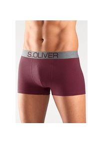 s.Oliver, Herren, Boxer &raquo;Boxershorts f&uuml;r Herren&laquo; Packung, 4 Stk. mit kontrastfarbenem Webbund, bordeaux / marine / khaki / anthrazit, 4 Stk., M -4 Stk