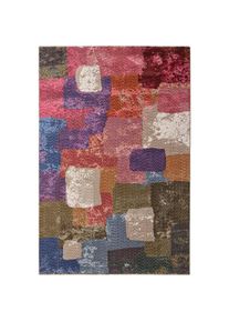 HEINE HOME , Teppich 7 mm Höhe , lila-taupe-gemustert , B : 54 cm 1 Stk.