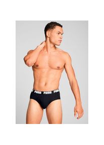 Puma, Damen, Slip &raquo;MEN EVERYDAY BRIEFS 2P&laquo; Packung, 2er Pack, ohne Eingriff, Logobund, white/black, L, white/black, Herrenslips von Puma