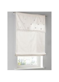 HEINE HOME , Raffrollo mit Stangendurchzug , weiß , 140 cm