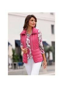 Lady , Damen , Steppweste , fuchsia , 48 , 48 , edle Zierperlen-Applikation