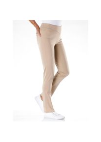Classic Basics , Damen , Bequeme Jeans 1 tlg. , beige , Kurzgrößen , 22 -Kurzgrößen , 22 , v-förmiger Sattel für eine flache Bauchpartie