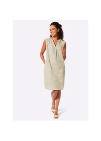 Inspirationen , Damen , Sommerkleid »Kleid« Nahttasche , sand-ecru , Normalgrößen , 40 -Normalgrößen , 40 , reine Baumwolle