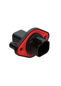 Amphenol Industrial Amphenol Industrial, AT04 Automotive Connector Female Black Flange 4 Way AT04-4P-PM11 - AT04-4P-PM11