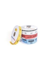 HellermannTyton HellermannTyton TCGT Heat Shrink Cable Marker, Yellow, Pre-printed "Continuous Tube", 39 mm Cable, 13 mm Cable, - 553-33950