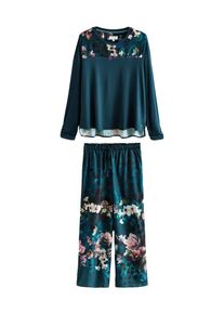 B by Ted Baker Pizsama 'Teal Blue Floral' Női k&eacute;k , M&eacute;ret 20