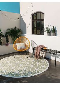 benuta Pop Tapis d'intérieur et d'extérieur Orion Vert diamètre 200 cm rond