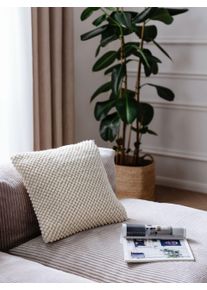 benuta Pure Kussenhoes Beads Crème 45x45 cm - Moderne Vloerkleden voor Woonkamer, Slaapkamer & Eetkamer