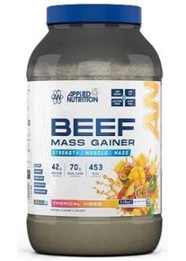 Applied Nutrition Beef Mass Gainer, 3130 g Dose, Tropical Vibes