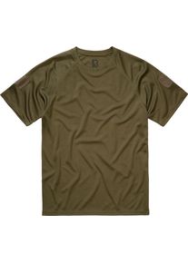 Brandit Quick Dry, Funkcjonalna koszulka z krótkim rękawem , kolor: oliwkowy , rozmiar: 7XL