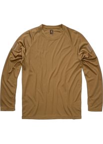 Brandit Quick Dry, Koszulka funkcjonalna z długim rękawem , kolor: Hellbraun , rozmiar: M
