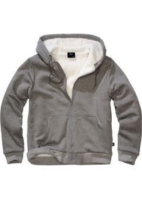 Brandit Teddy Sweater, casaco com capuz , cor: Cinzento , tamanho: 5XL