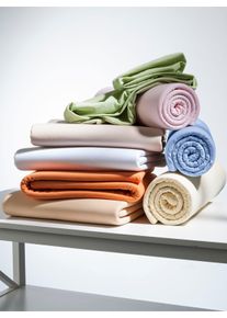 Irisette unisex Laken in terracotta ,maat 150x250 cm - Normaal laken, Witt, 100% Katoen