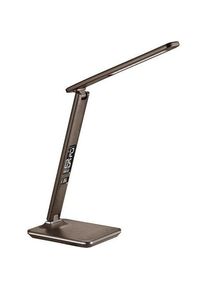 Olight, Tischlampe, SOlight LED stolná lampička s displejom, 9W, voľba teploty svetla, koža, hnedá (500 lm)