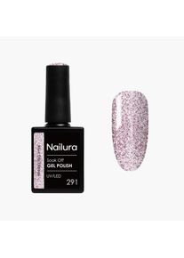 Nailura, Nagellack, - Gel Polish 291 - Sparkling Pink - 10 ml (Sparkling Pink, UV-Gel Lack)