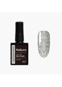 Nailura, Nagellack, - Gel Polish 367 - Steel Gray Sparkle - 10 ml (Steel Gray Sparkle)